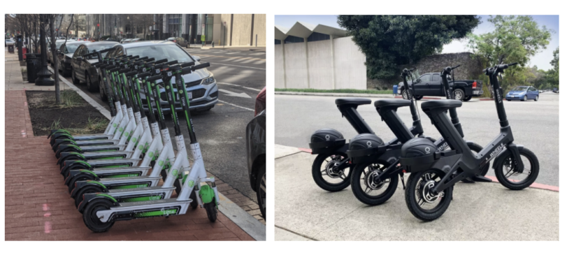 Dockless scooters